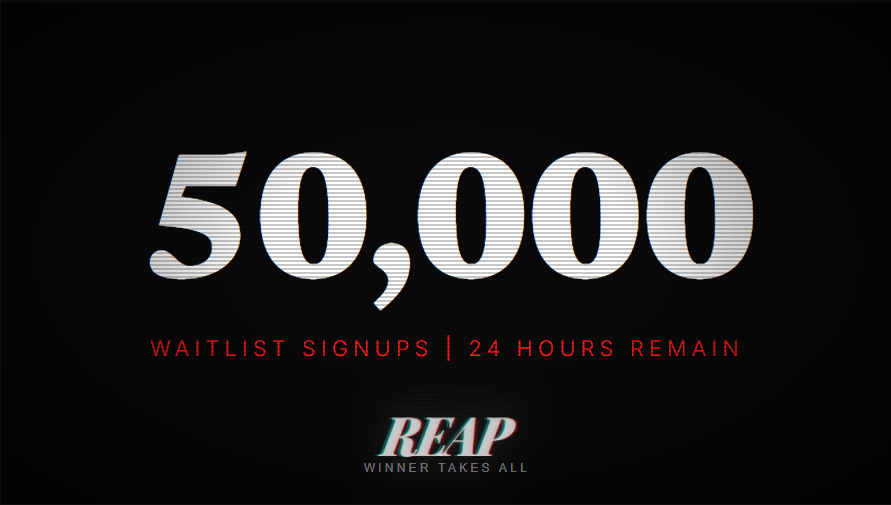 THE 
REAP IS
COMING.