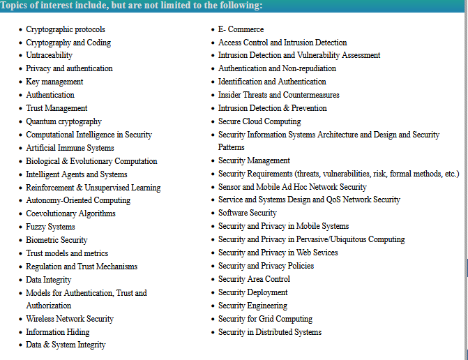 Call For Papers..!!
International Journal on Cryptography and Information Security ( IJCIS)
ISSN : 1839-8626 
Webpage URL:  airccse.org/journal/ijcis/…
CONTACT US:
ijcisjournal@wireilla.com or ijcisjournal@airccse.org
SUBMISSION SYSTEM: 
airccse.com/submissioncs/h…