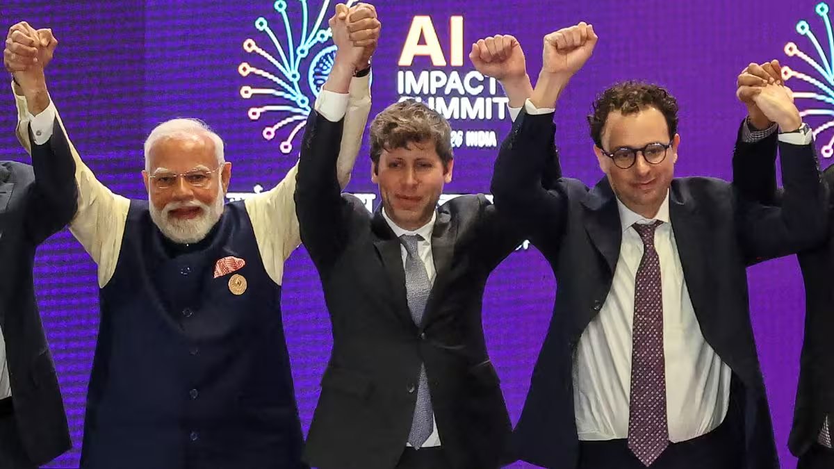 the "no hand-holding" vibe between Altman and Amodei in Delhi is a classic.

It’s the billionaire version of "I’ll play in your sandbox, but I’m keeping my toys."

Apparently, they’re fine sharing the world’s data, but sharing a photo-op is where they draw the line.😆

#AISummit