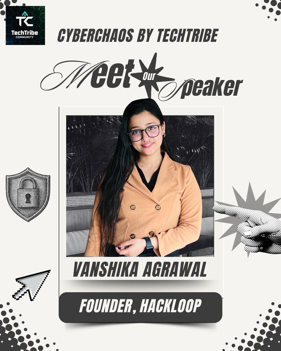 TechTribe_Com's tweet photo. We are thrilled to announce our next speaker for CyberChaos By TechTribe—please welcome Vanshika Agrawal! 🌟

👉 Grab your pass now - https://t.co/TxnIYIqc6W https://t.co/TyIpTMJ2D7
