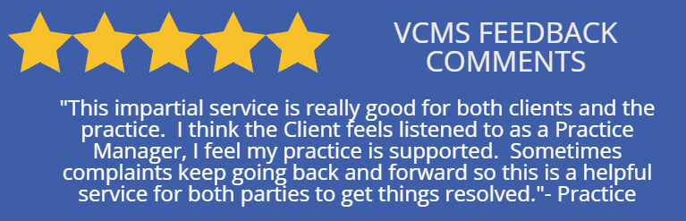 VetMediation's tweet image. Some lovely feedback for the VCMS from a practice. 
#positivefeedback #vcms #feedbackfridays