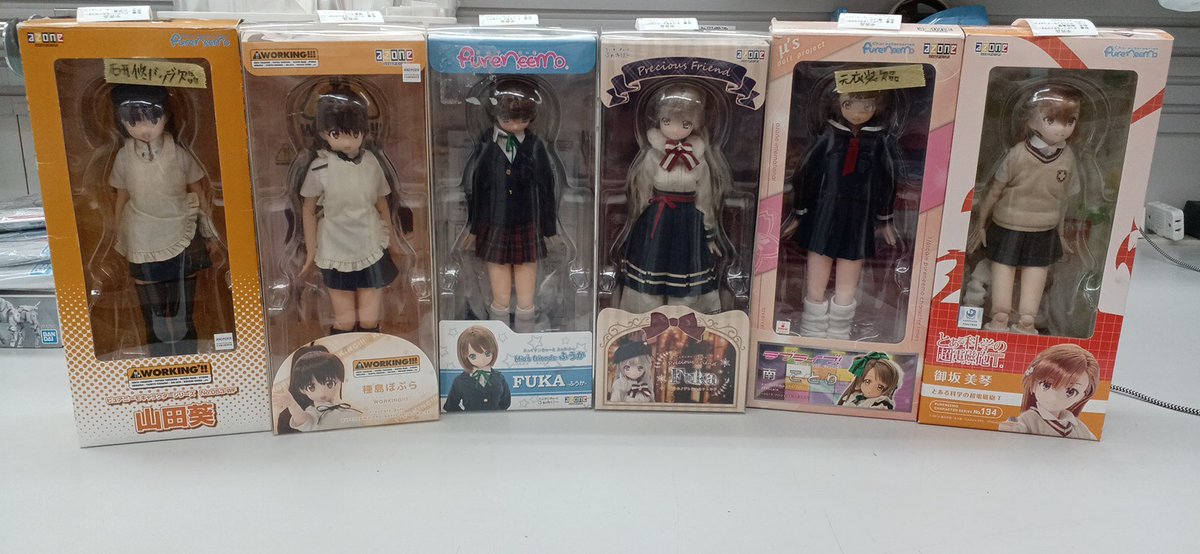 hbnagatsuta's tweet image. ピュアニーモキャラクターシリーズ、えっくすきゅーとふぁみりーシリーズのドールをお売りいただきました!
#WORKING #ラブライブ #とある科学の超電磁砲 #azone #ドール