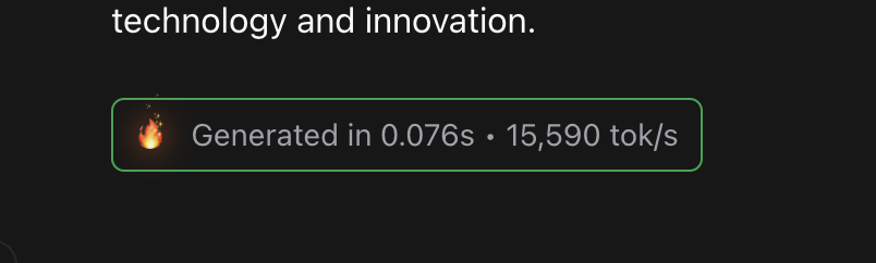 ok you have to try this they completely buried the lede - on their custom hardware they can serve llama3.1 8b at >15,000 tok/s