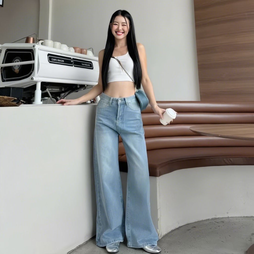 Khunkul's tweet photo. @salehere1 ลองดู 🌺919JEANS🌺กางเกงยีนส์วินเทจ Fade Long Tube กางเกงยีนส์ผู้หญิง กางเกงยีน ทรงหลวม
📌🍊 https://t.co/X8hOP3bFkB https://t.co/8A6SZ5IMRv