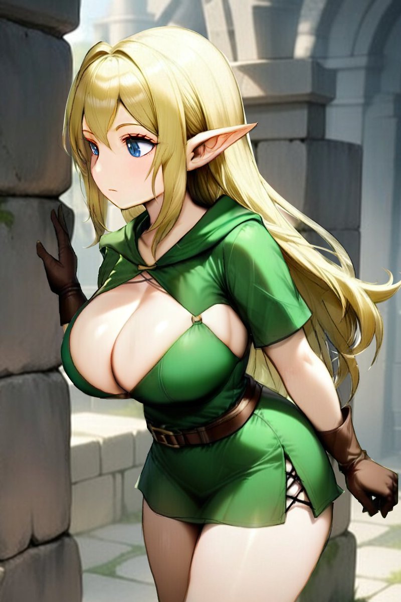 今日のふたなりエルフちゃんと赤髪の女戦士 