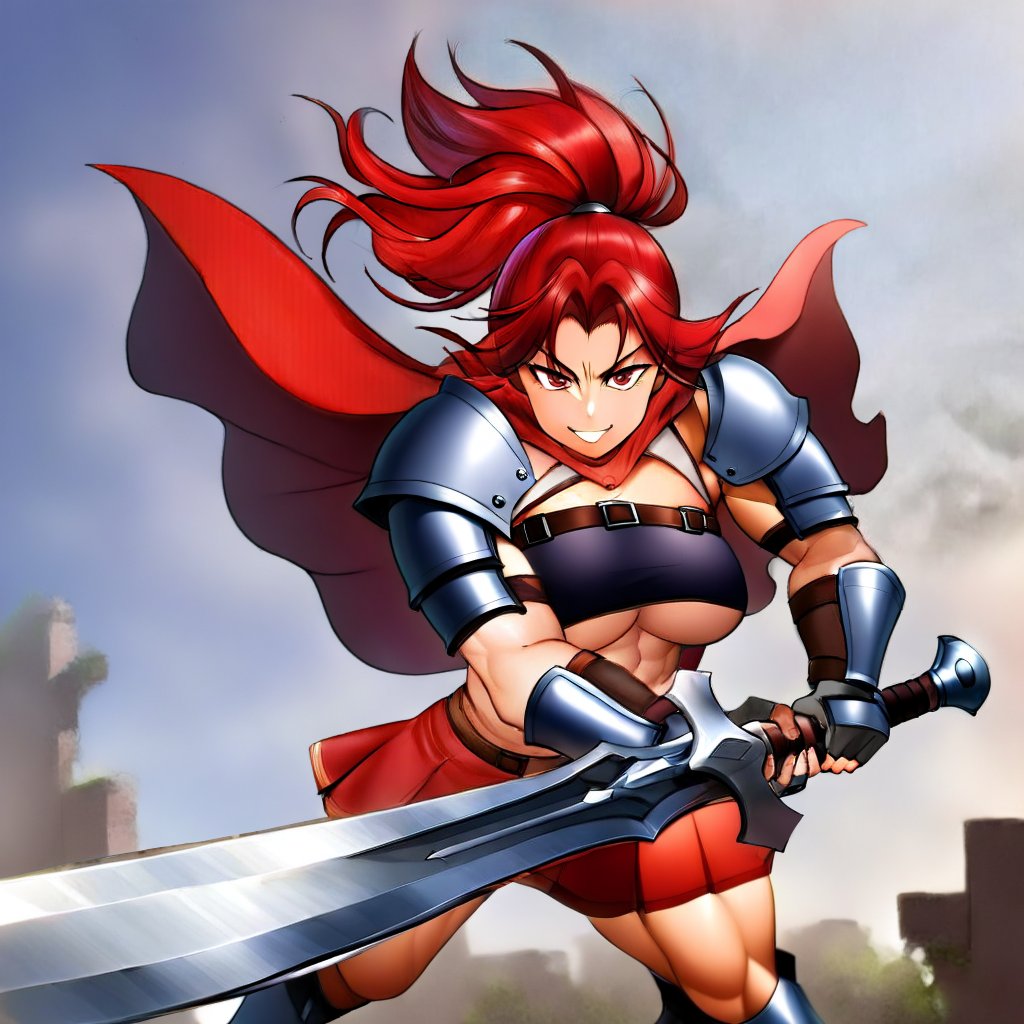 今日のふたなりエルフちゃんと赤髪の女戦士 