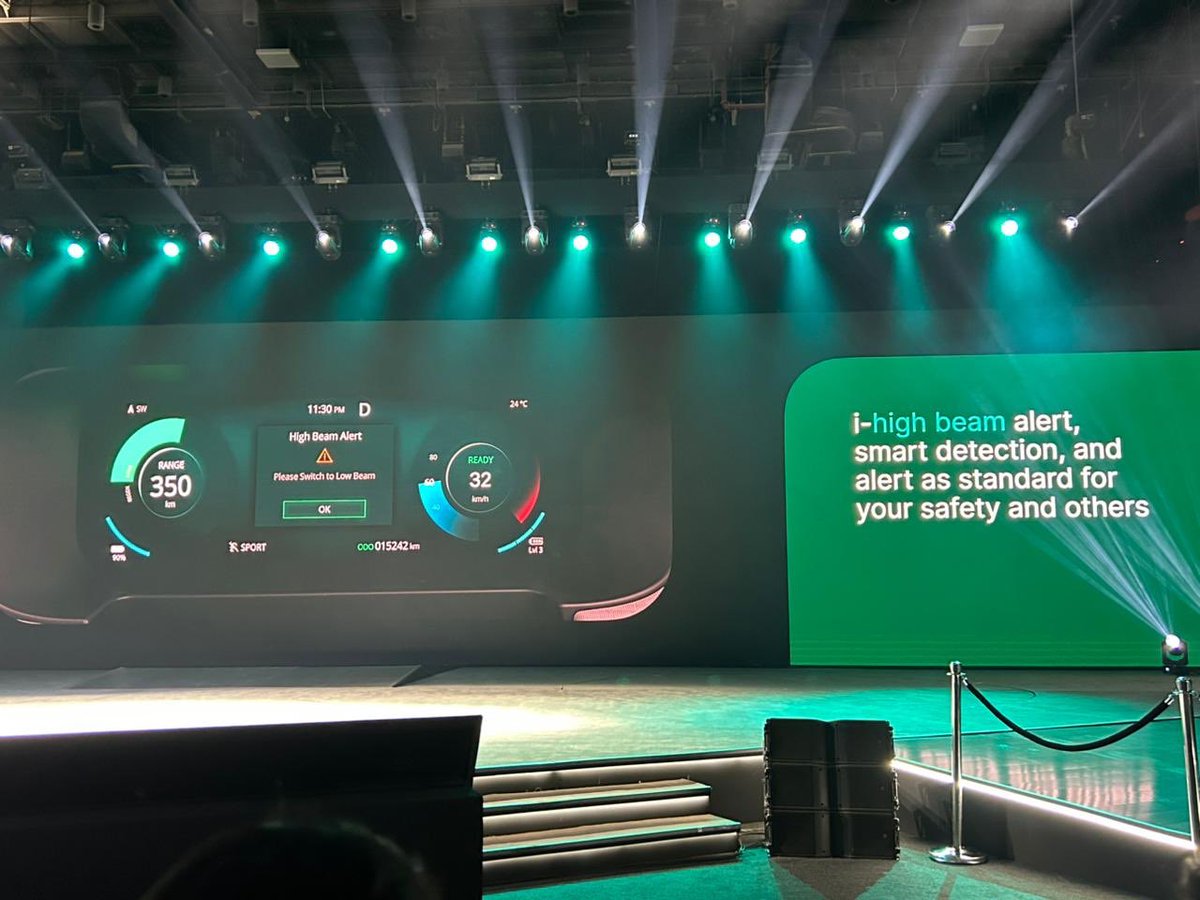 AckoDrive's tweet image. Interesting feature integrated into the #PunchEV- i-high beam. Works between 10-40 kmph and alerts the driver to switch off high beam when driving through the city/when not required. Taa says- “Not policing drivers, rather augmenting behaviour”