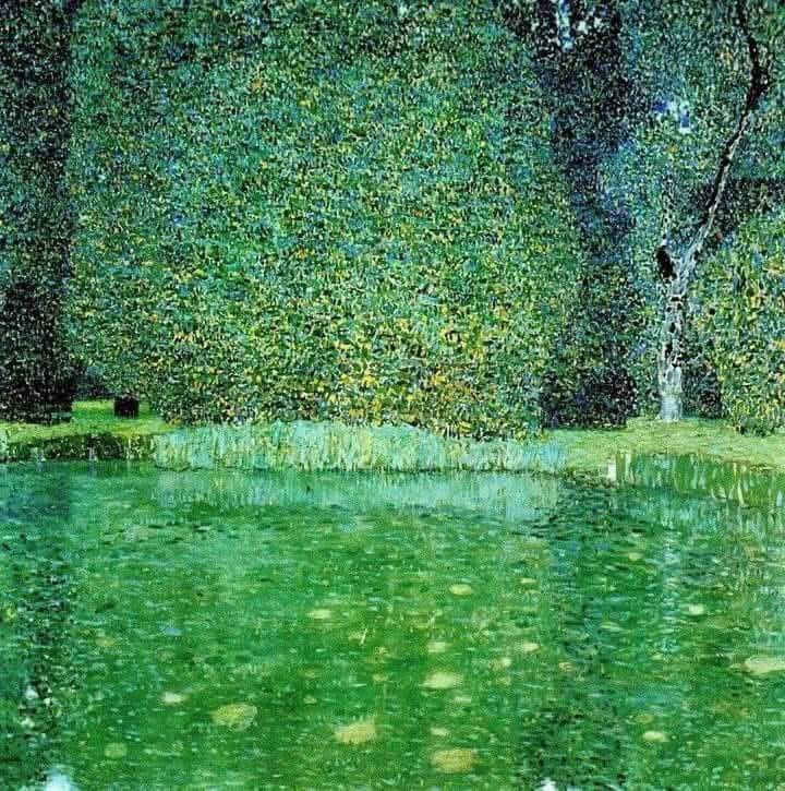 Gustav Klimt, The Pond in the Castle Kammer on Attersee Lake