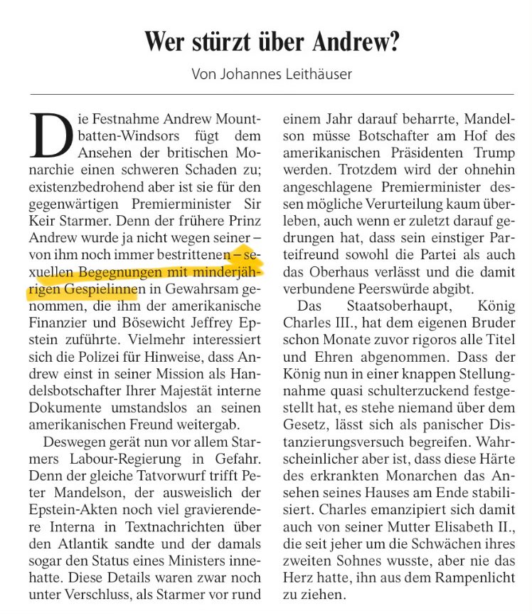 BerlinGross's tweet image. @faznet heute in der FAZ, Johannes Leithäuser schreibt:

„sexuellen Begegnungen mit minderjährigen Gespielinnen“

Es war sexualisierte Gewalt! Ein Verbrechen!
Dieser Autor ist nicht mehr tragbar!

Und gibt es bei euch kein Lektorat, keine Kontrolle?