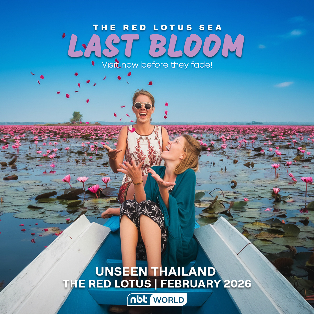 NBTWORLDNews's tweet photo. Follow Lisa’s footsteps and wake up to a sea of red lotuses 🌸✨ 🚣♀️💕🌅
#RedLotus #Lotus #Lisa https://t.co/BEAmwZyvD5