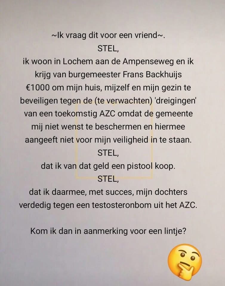 Goeiemorgen rechtsstemmers,wij wensen jullie een mooie dag 👍👊💪
Stel je nou eens voor…..