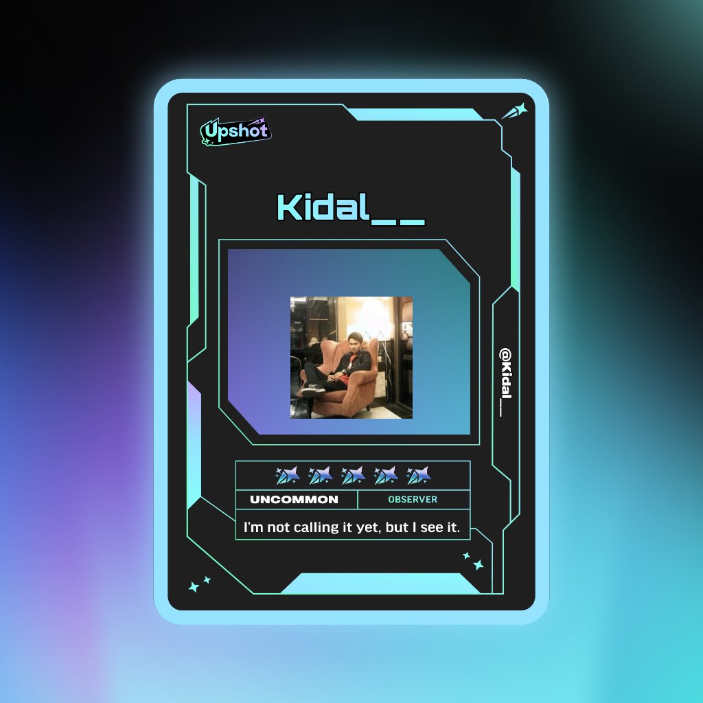 Just ripped my Predictor Card!

Ready to claim instant cash prizes, free packs and more.

Welcome to Prediction Play on <a href="/upshot_cards/">Upshot</a>

Your turn
beta.upshot.cards/?code=5f86e792

(PASTE IMAGE HERE)