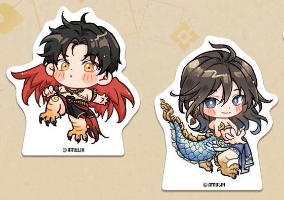 จิบิไอ่เด้งมันตาโตแป๋วแบบชัดเจนเลย เอ็นดูความยกเท้า5555 เจอคนสวยอะดิ ๆ 👀 

เจ้าพี่ใส่ต่างหูที่อำดงให้ในร่างนาค สวยค่ะ😭
ละมุนทั้งคู่เลยอะ คู่สีก็สวยเข้ากัน ป้าฟิรรร