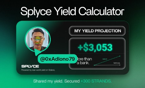 Just tested the real-world yield calculator from <a href="/SplyceFi/">Splyce Finance</a>.

My numbers came out +2,928.23% higher than leaving it in a bank.

Check yours: solana.splyce.finance/calculator?ref…