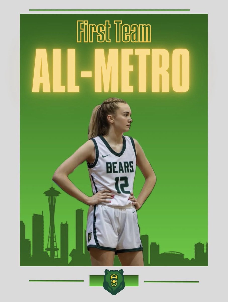 BrookeCSports's tweet photo. So blessed to be 1st Team All-Metro! Couldn’t have done it without my teammates, coaches and family! Go Bears! https://t.co/ptC95iClBo