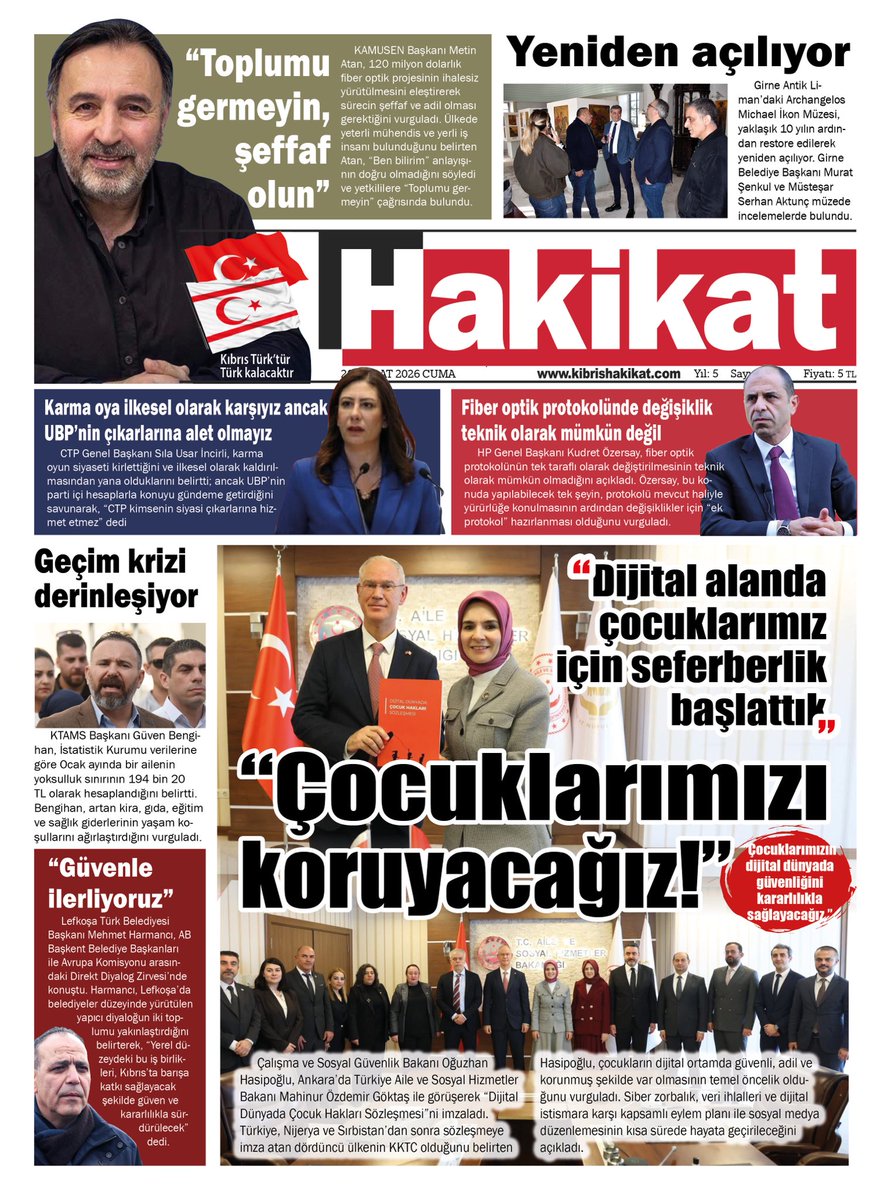 20 Şubat 2026 Cuma. HAKİKAT’TE bugün…#OğuzhanHasipoğlu #MetinAtan