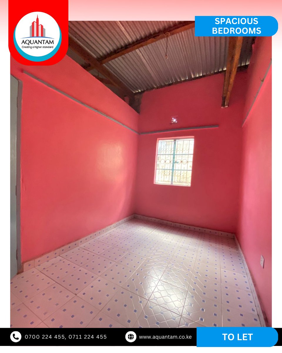 AquantamGroup's tweet image. Single Rooms &amp;amp; 1 Bedrooms To Let in Githurai 45 🏠
1 Bedrooms starting from 7,000 (Negotiable)
📍 Near Railway Station
📌 Maps: maps.app.goo.gl/T1g5qNWFjH7wJq…
📞 0700224455 / 0711224455
#Githurai45 #ToLet #AffordableHousing