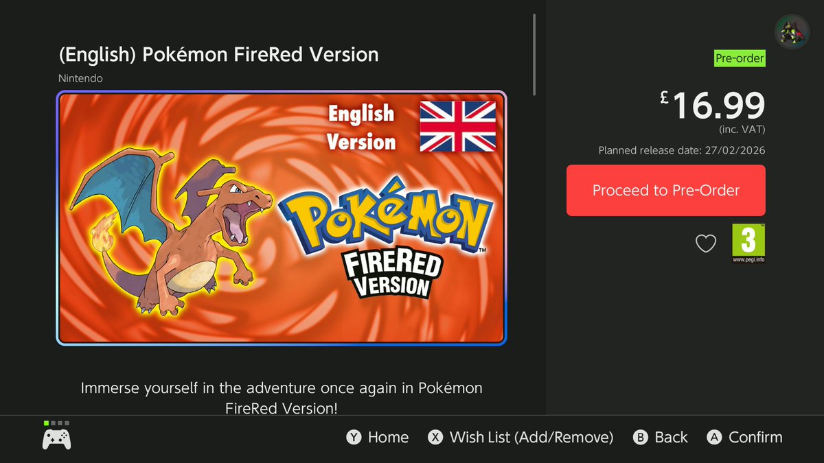 SerebiiNet's tweet image. Serebii Update: Pokémon FireRed &amp;amp; Pokémon LeafGreen have been added to the Coming Soon section of the Nintendo Switch eShop and are available to pre-order

serebii.net