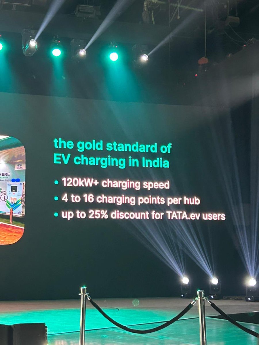 AckoDrive's tweet image. Mega charging hubs operational in 130 locations says Balaje Rajan, Chief Strategy Officer, @TataMotors. 2500+ verified charging stations which Tata is monitoring on a daily basis.