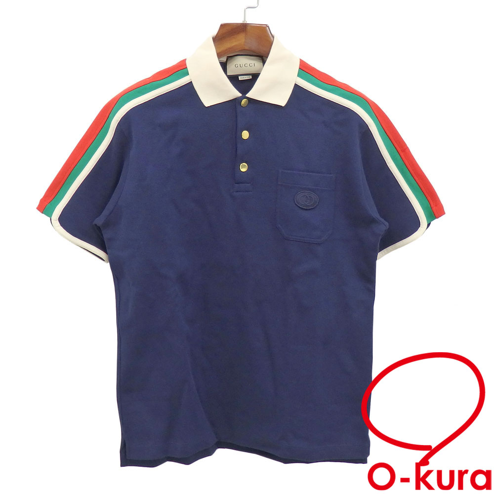 グッチ コットン ポロシャツ メンズSサイズ 販売中です✨ O-kuraOnline