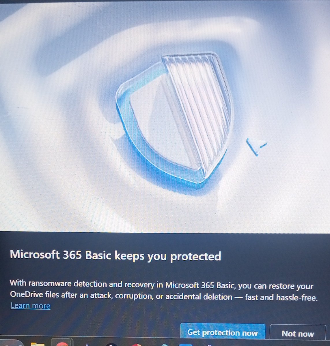 Could this be the most confused product copy of all time <a href="/Microsoft/">Microsoft</a>? 

"Microsoft 365 keeps you protected! [By which we mean we will heroically help you restore your files after the ransomware attack]" 

<a href="/Microsoft365/">Microsoft 365</a>

🫣😅