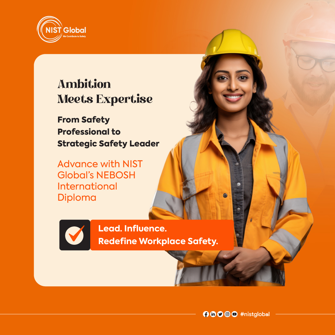 NIST_Global's tweet image. Leadership in safety is a choice.
 
Step beyond compliance with the NEBOSH International Diploma (IDip) and lead at a strategic level. At NIST Global, we shape safety professionals into influential leaders.
 
Elevate. Lead. Enroll.
 
#NEBOSH #IDIP #NISTGlobal #HSELeadership