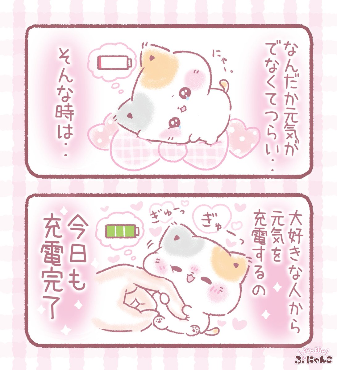 充電完了〜！！ฅ(>ω< )ฅ💕