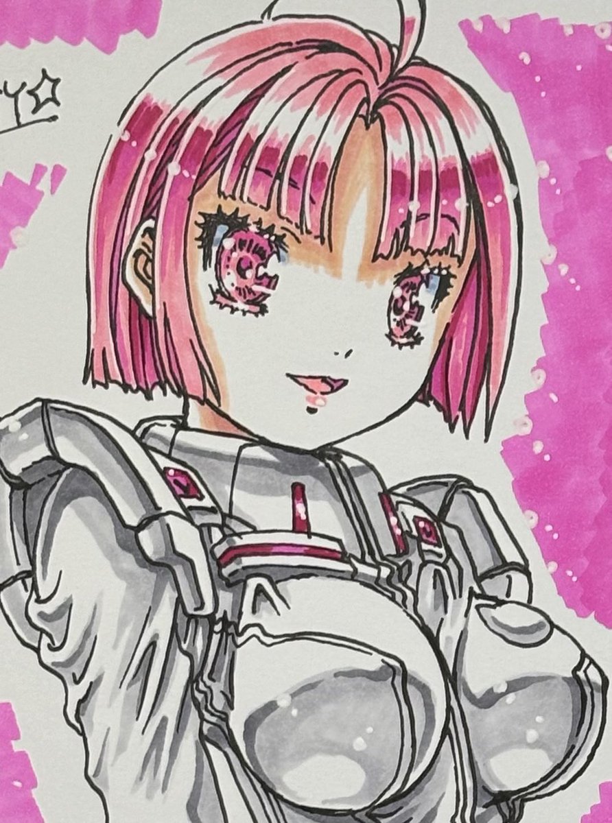 私は自分の作品、好きなモノを描いています。 勿論、キャラクターも