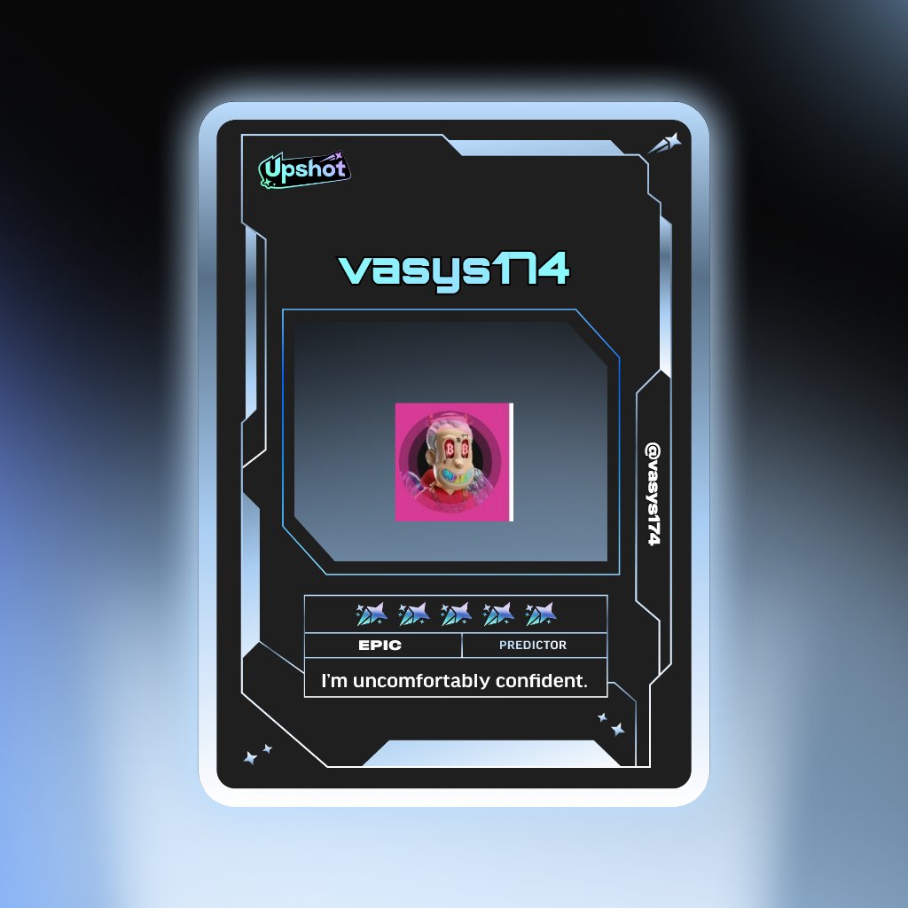 Just ripped my Predictor Card!

Ready to claim instant cash prizes, free packs and more.

Welcome to Prediction Play on <a href="/upshot_cards/">Upshot</a>

Your turn
beta.upshot.cards/?code=10553c1a