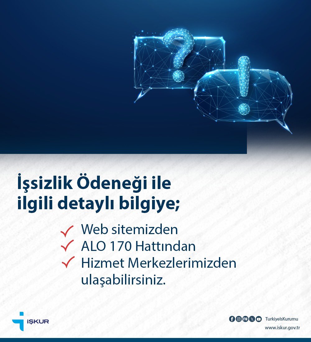 🔎İşsizlik Ödeneğine Başvuru Nasıl Yapılır❓

#İstihdam
#İşsizlikÖdeneği
#İşgücü