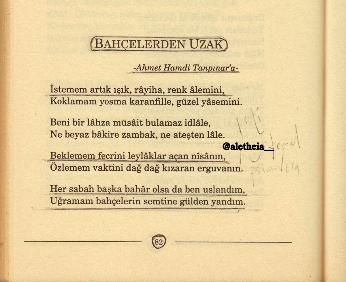 Her sabah başka bahâr olsa da ben uslandım

yahya kemal