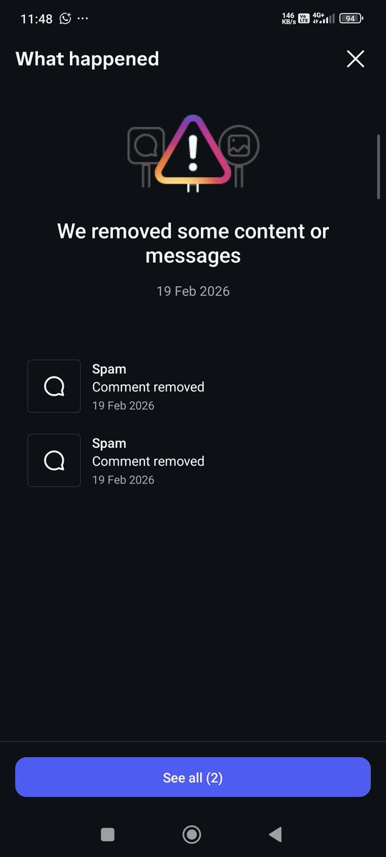 prasadvedpathak's tweet photo. My other personal accounts on Instagram might also get suspended soon as all my comments are getting deleted automatically. #InstaScam https://t.co/tmbZQEUKBl