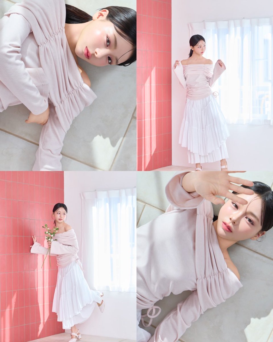 2/25発売の新作アイテム / ギャザーリボンカットソー ¥7,400 カラー:OW