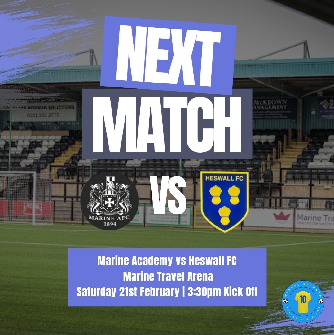 HeswallFC_'s tweet photo. Tomorrow we head to Marine Academy in the #TeamDDB Memorial Cup Quarter Final. A tough game against a very good young side.
All support is appreciated. 3:30pm KO https://t.co/u9kLsTjowP