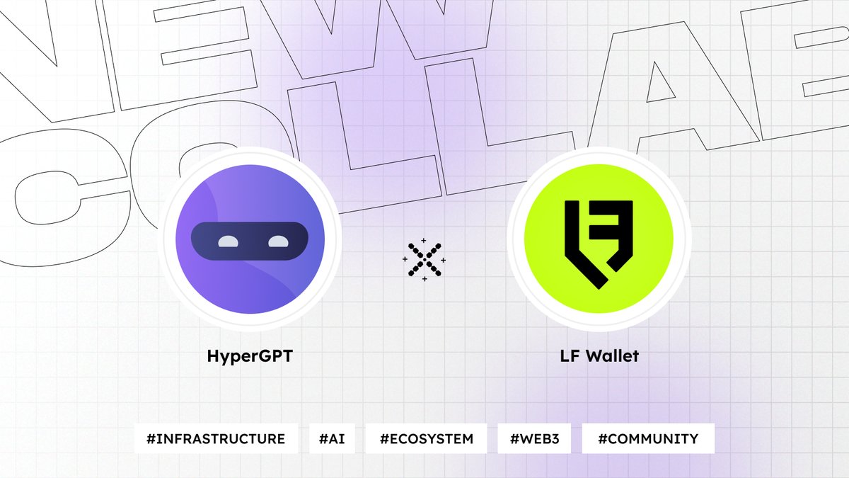 Something important is happening at the access layer. 🔐🧠

HyperGPT is collaborating with <a href="/LFWallet/">LF Wallet</a>, a multi-chain, non-custodial gateway that’s redefining how users actually experience Web3. Not just storing assets but enabling interaction, discovery, and sustained
