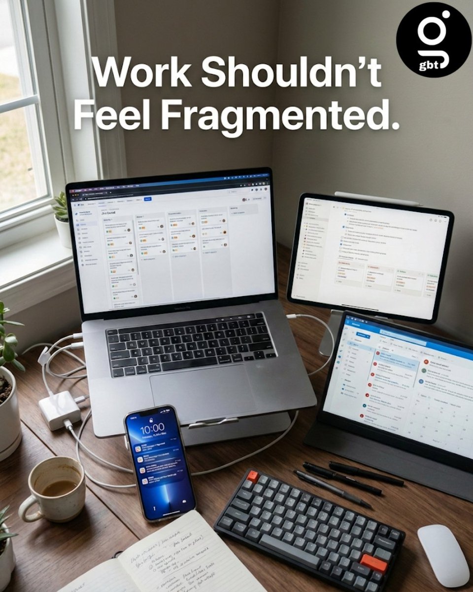 GrowBeyondTech's tweet photo. Time loss doesn’t come from bad planning—it comes from micro context switches between tools, teams, and priorities. AI fixes this by becoming your workflow brain, orchestrating every handoff seamlessly. How much faster could your org move with #WorkflowIntelligence #FutureOfWork https://t.co/IkYjNp2seK