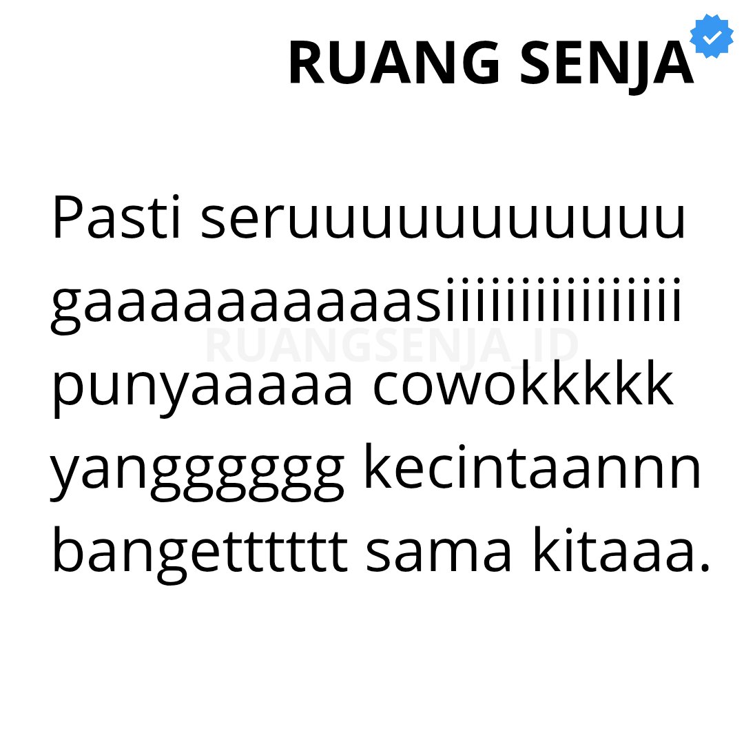 ʀᴜᴀɴɢ ꜱᴇɴᴊᴀ (@ruangsenja_id) on Twitter photo 
