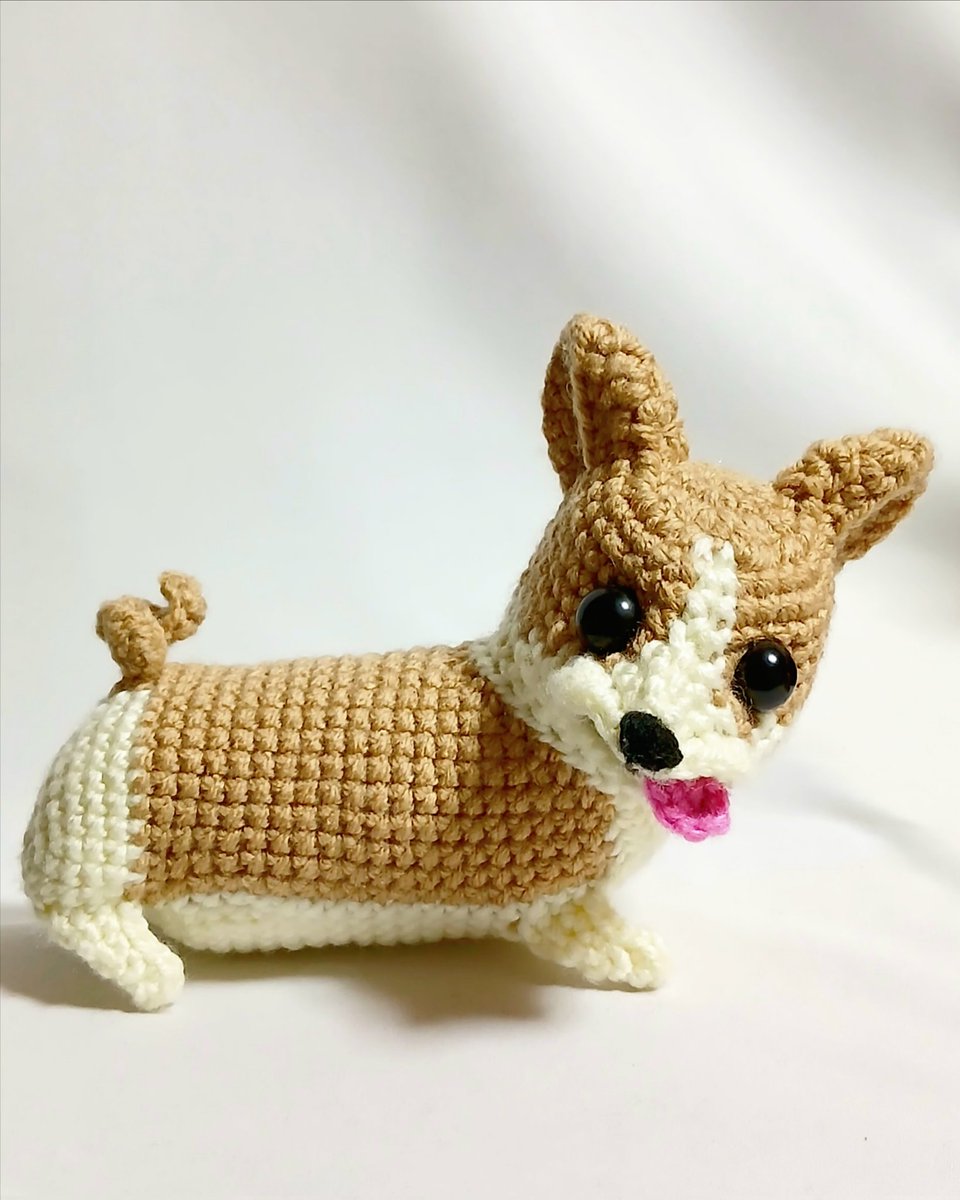 確定申告終わった＼(^o^)／ 現実逃避で作っていたコーギーのあみぐるみ