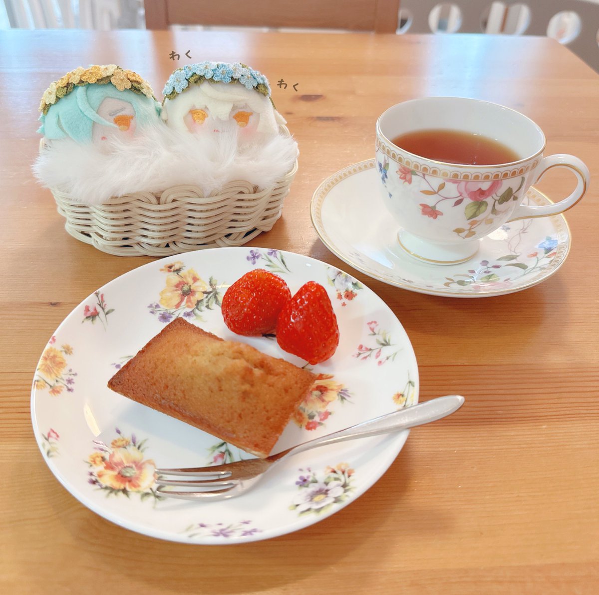 久しぶりのおやつだよ〜🫖𓈒𓏸︎︎︎︎