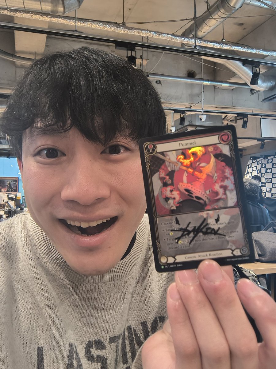 xDakn 先生からサイン頂いた〜！！ 俺とブラーボの魂のカード「殴打