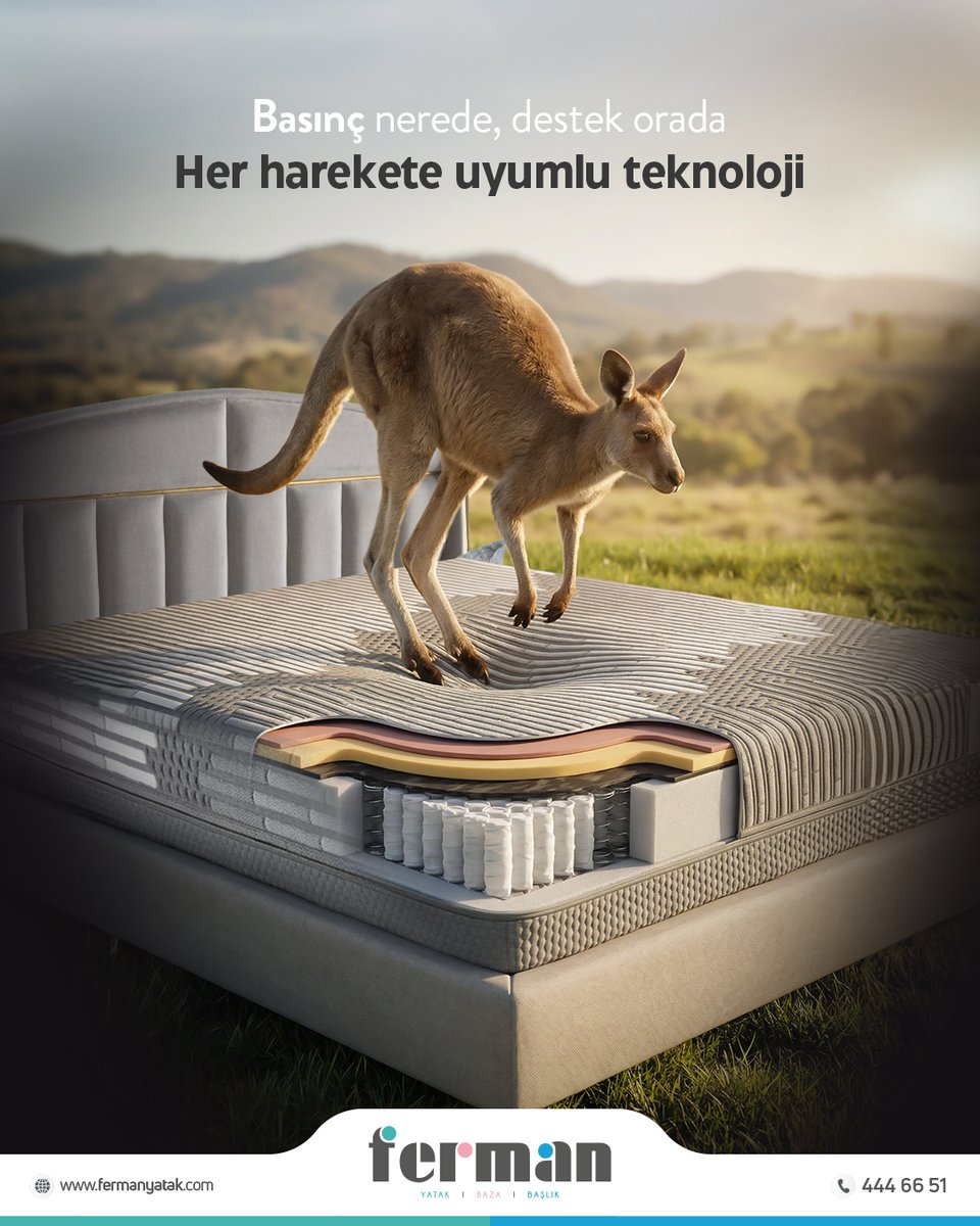 FermanYatak42's tweet photo. Her vücut farklıdır,
her hareket farklı bir destek ister.

Ferman Yatak’ta kullanılan vücuda duyarlı yay sistemi,
baskıyı anında algılar ve bulunduğu noktada şekil alır.
Sonuç: dengeli destek, kesintisiz konfor.

#FermanYatak #YayTeknolojisi #AkıllıUyku https://t.co/hsbtztX9bw