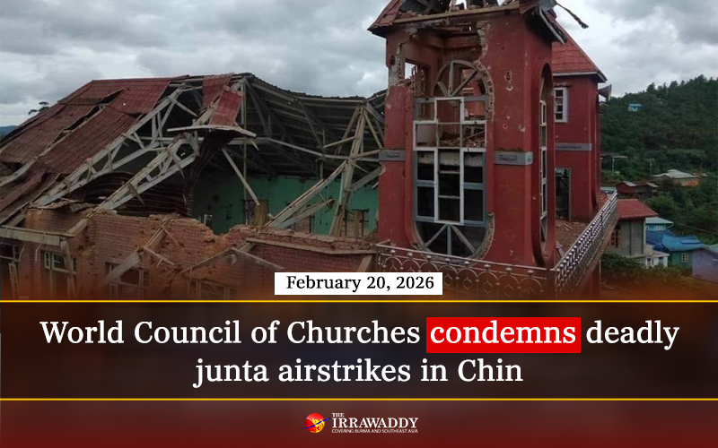 The World Council of Churches condemned Myanmar junta airstrikes that killed 6 civilians in Chin State’s Tlangkhua Village on Feb. 10. Over 1,000 civilian sites hit in 15 months, with at least 1,728 killed since late 2024, says Myanmar Peace Monitor. #WhatsHappeningInMyanmar