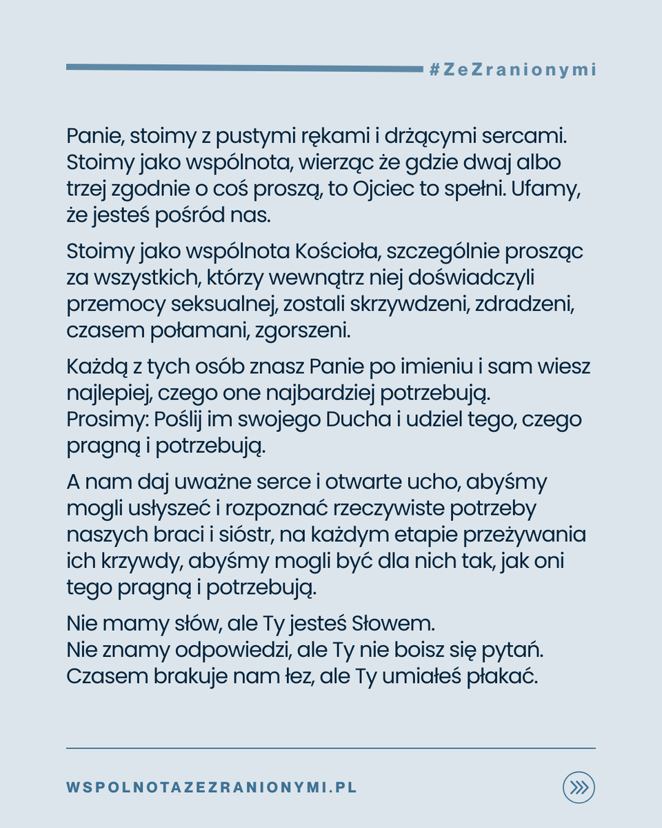 OchronaKEP's tweet photo. Nie każdy mówi o swojej krzywdzie. I nie każdy musi.
Ale każdy ma prawo czuć, że nie jest sam.

DMiS to dzień, w którym dajemy wyraźny znak: Jesteśmy obok. #ZeZranionymi #DMiS2026 #ObecnośćMaZnaczenie 

👉 Zachęcamy do wspólnej modlitwy w intencji Osób Skrzywdzonych ⤵ https://t.co/FQhFw6MnP1