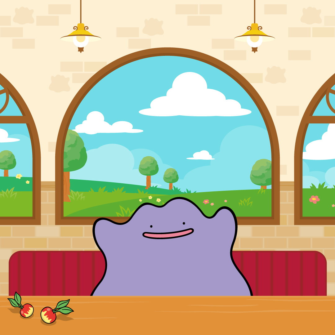 隠れていたのは・・・　メタモン♪