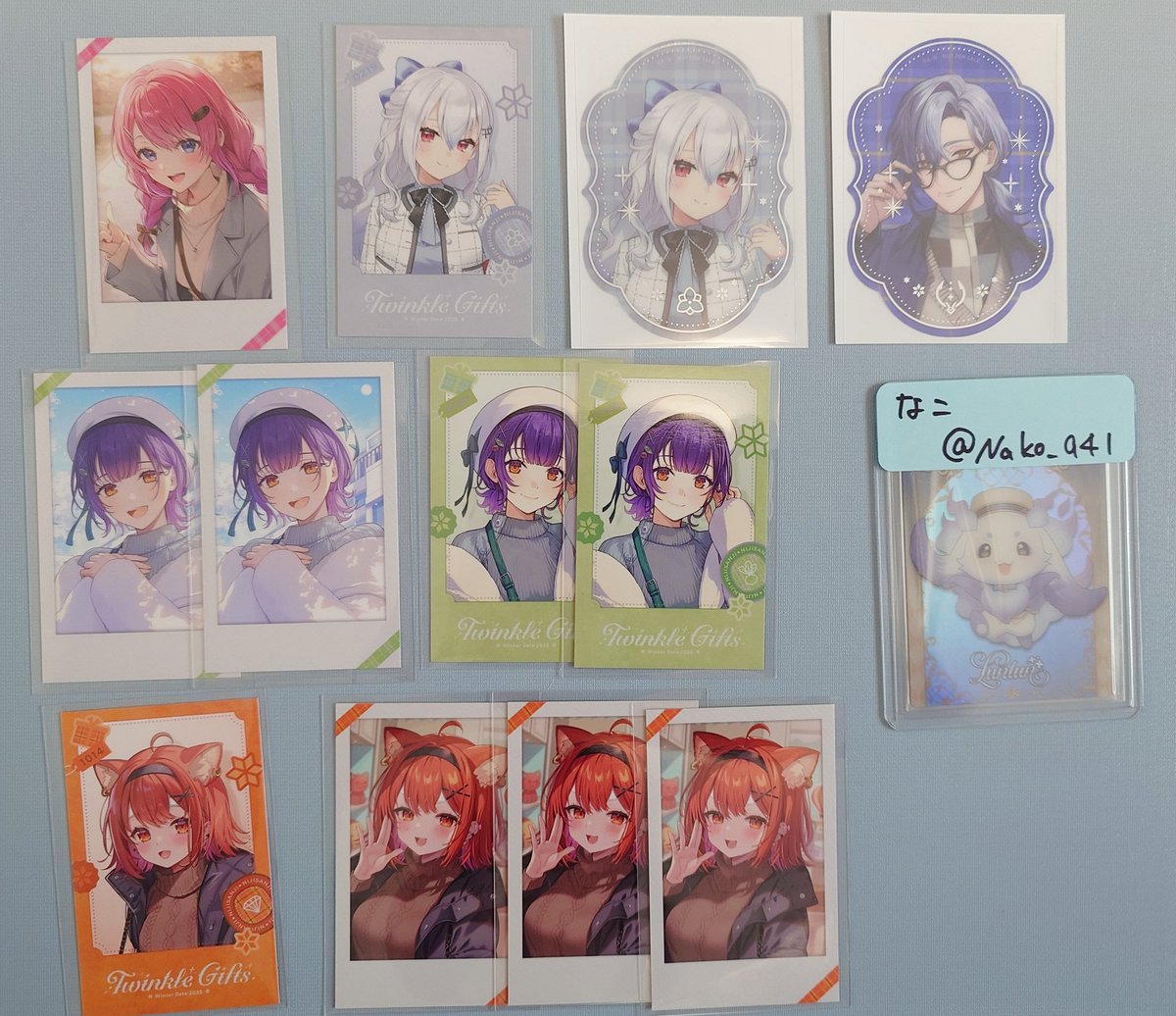 交換】にじさんじ Twinkle Gifts ウィンターデート チェキ風カード 缶
