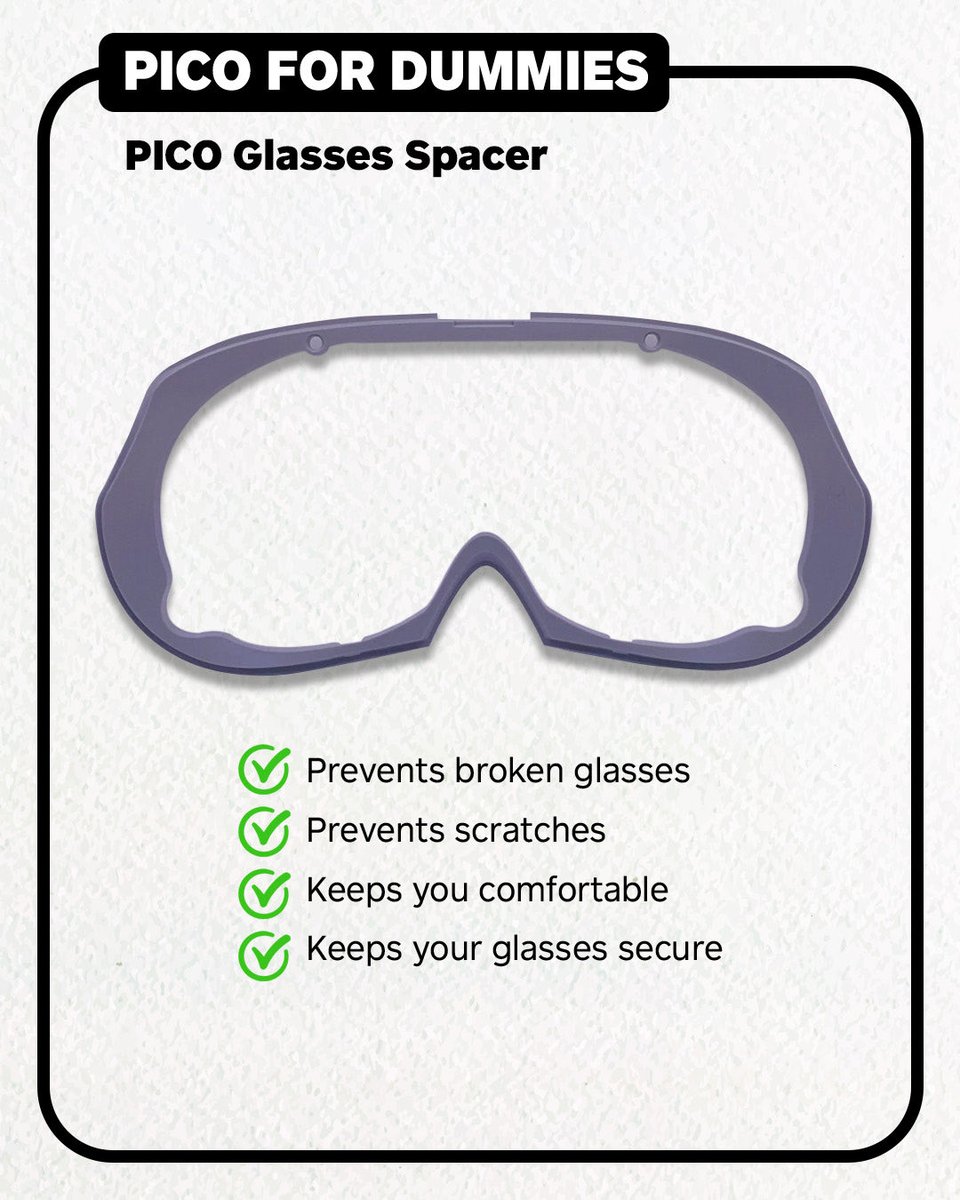 PICOXR's tweet image. To all glasses wearers: Don’t say we didn’t warn you! 🤓

#PICO4ULTRA