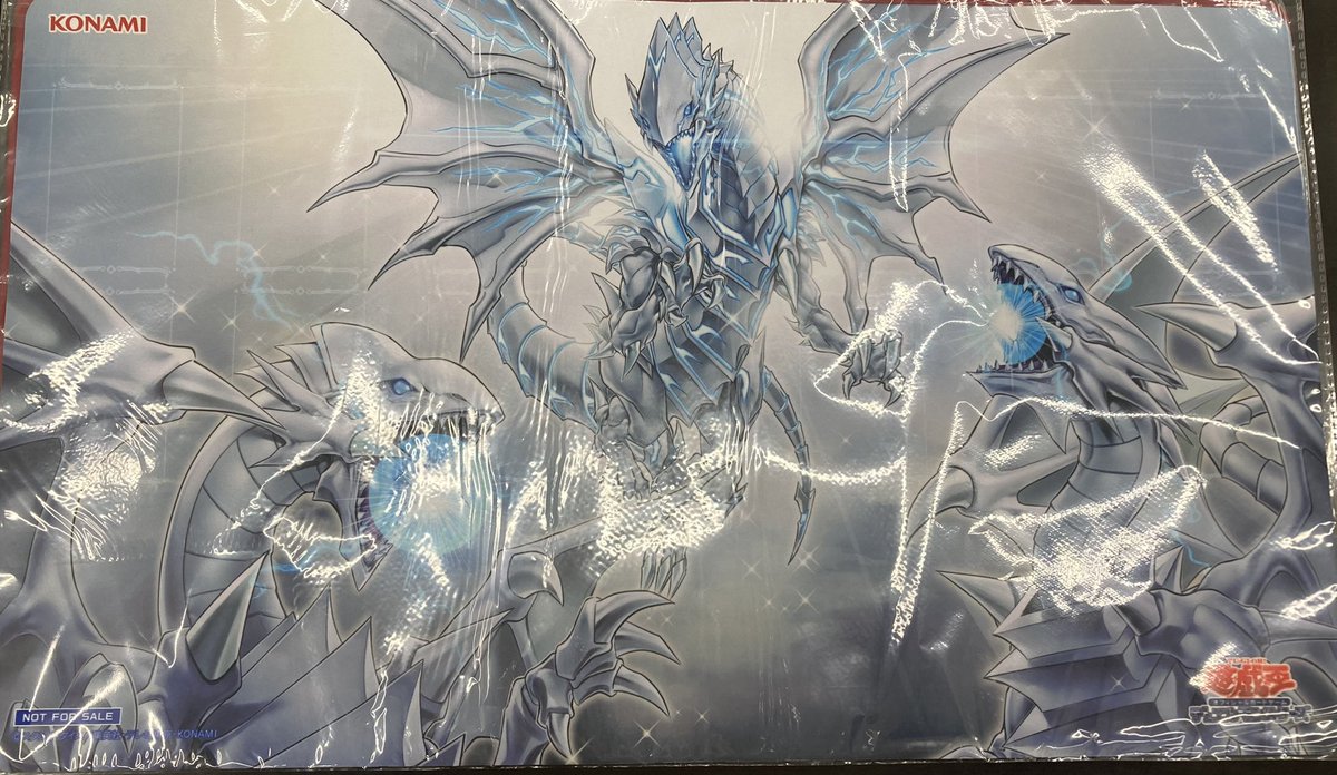 遊戯王　遊戯王の日　青眼　白き龍の威光　プレイマット 🐱【遊戯王OCG】商品情報🐱 『白き龍の威光』プレイマット 未開封 お