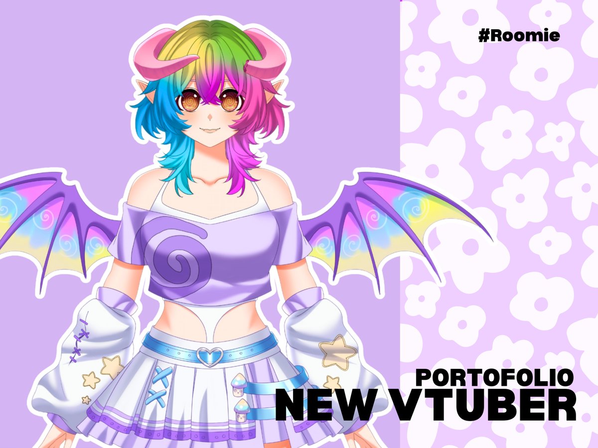 Warning ⚠️

This roomie contains:
✨ rainbow colors
✨ chaos energy
✨ mild hypnotic effects

#VTuberCommunity