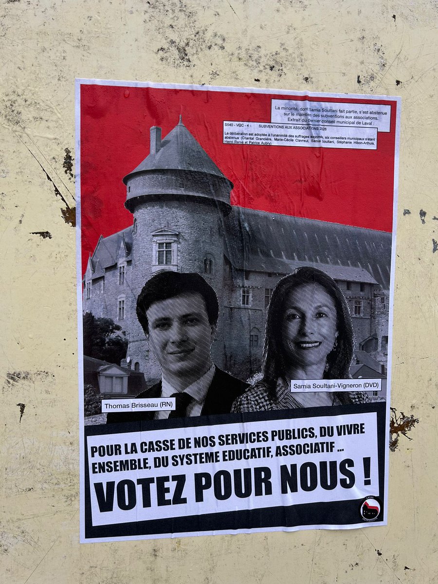 YannickBORDE's tweet image. L'intérêt des campagnes electorales, c'est que ça permet aux crétins de prendre l'air.
Sortir une telle affiche, c'est méconnaître @samiasoultani 
J'attends de voir réaction de @guillaumegarot élu avec voix extrême gauche en 2024 #nupes &amp;amp; @FlorianBercault en 2020
#Municipales2026