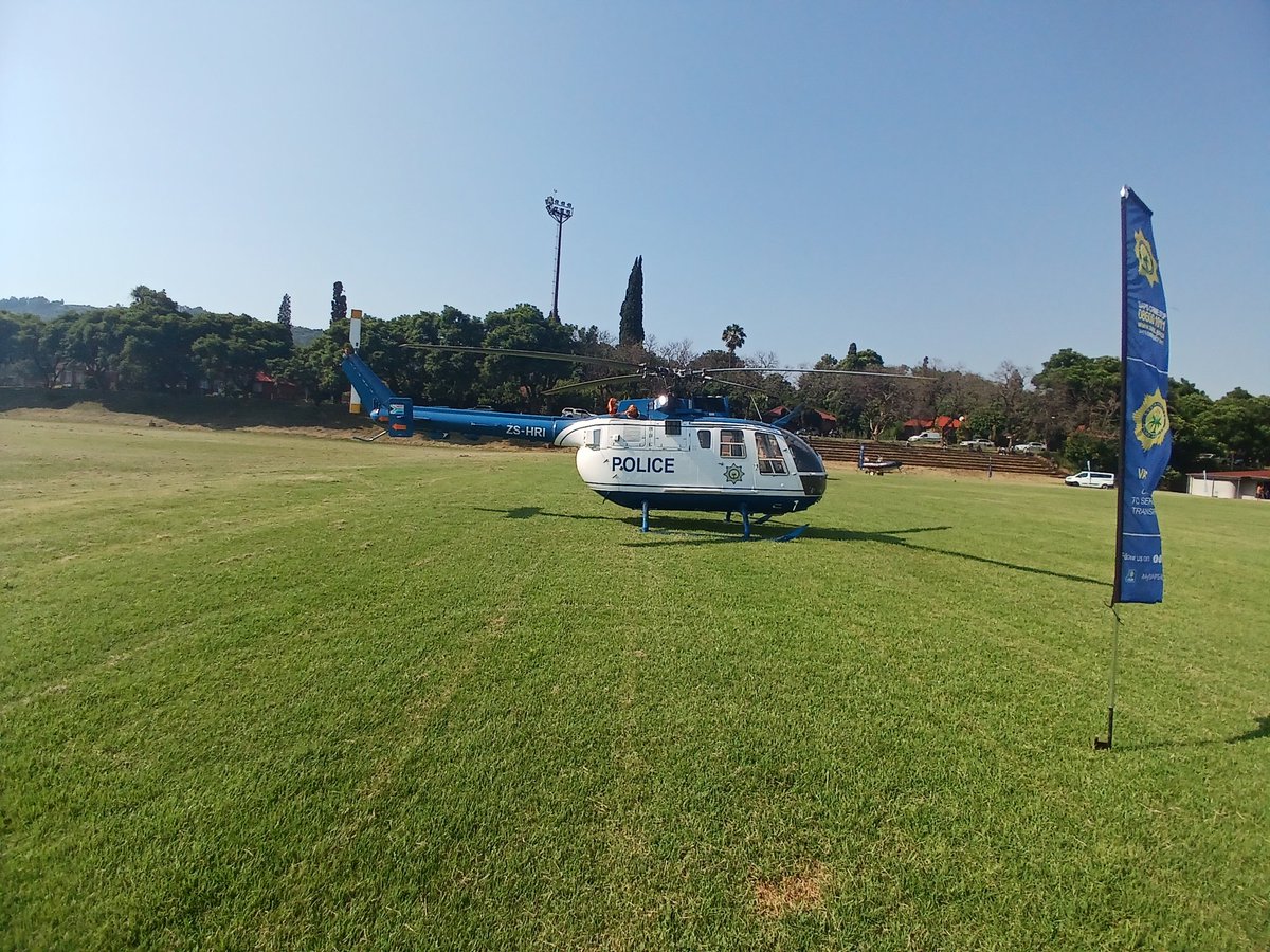 SAPoliceService's tweet image. #sapsHQ [HAPPENING NOW] The South African Police Service proudly host a Badge Parade at #SAPS Academy Tshwane to welcome thirteen members who have successfully completed the basic Special Task Force (#STF) Training Programme, qualifying for the prestigious STF Wings. 
The other